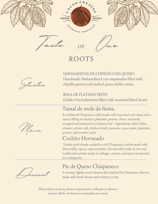 A taste of our roots