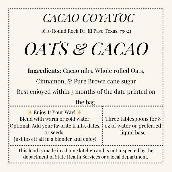 Oats and Cacao