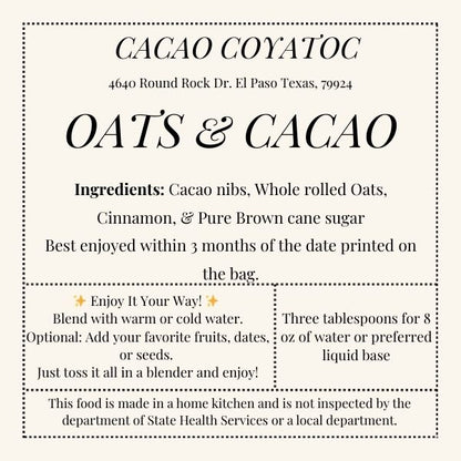 Oats and Cacao